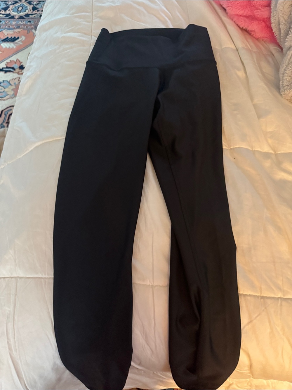 ALO Yoga Black Logo Activewear Top